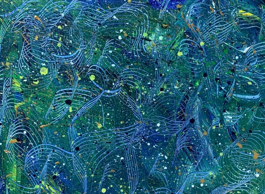 Musical Fish - 16" x 20" Stretched Canvas