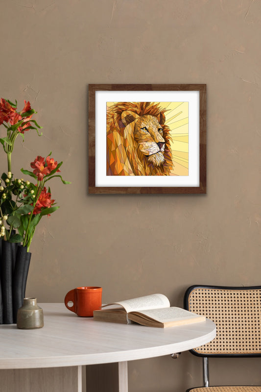 THE MIGHTY LION - DIGITAL COLORING PRINT