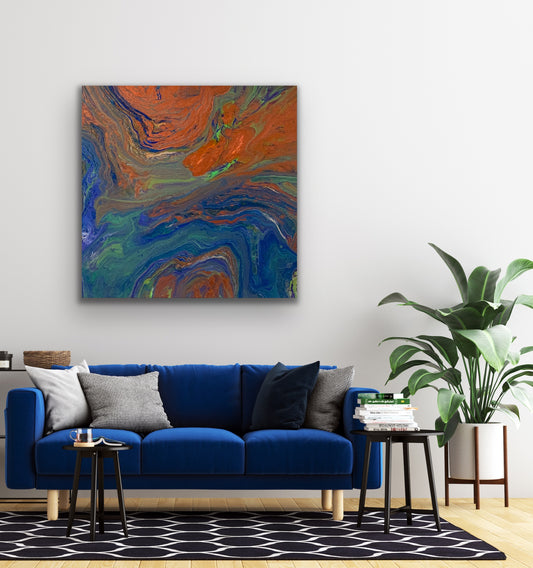 Copper Rising - 12" x 16" Stretched Canvas