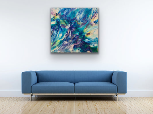 Calm In The Sea - 16" x 20" Stretched Canvas