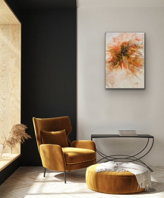 Orange Blossom - 12" x 16" Stretched Canvas