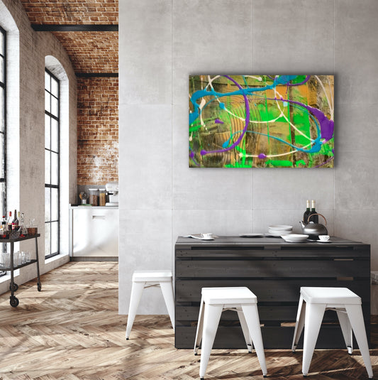 Abstract After Hours - 16" x 20" Stretched Canvas