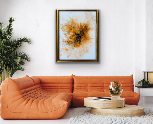 Orange Blossom - 12" x 16" Stretched Canvas