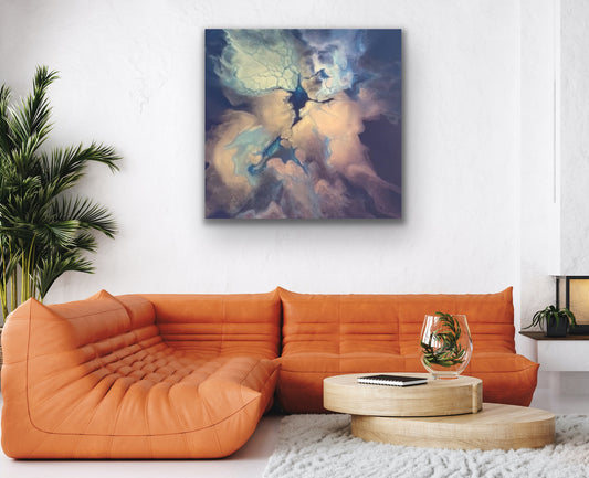 Pearls Are Shining - 8" x 8" Wood Canvas