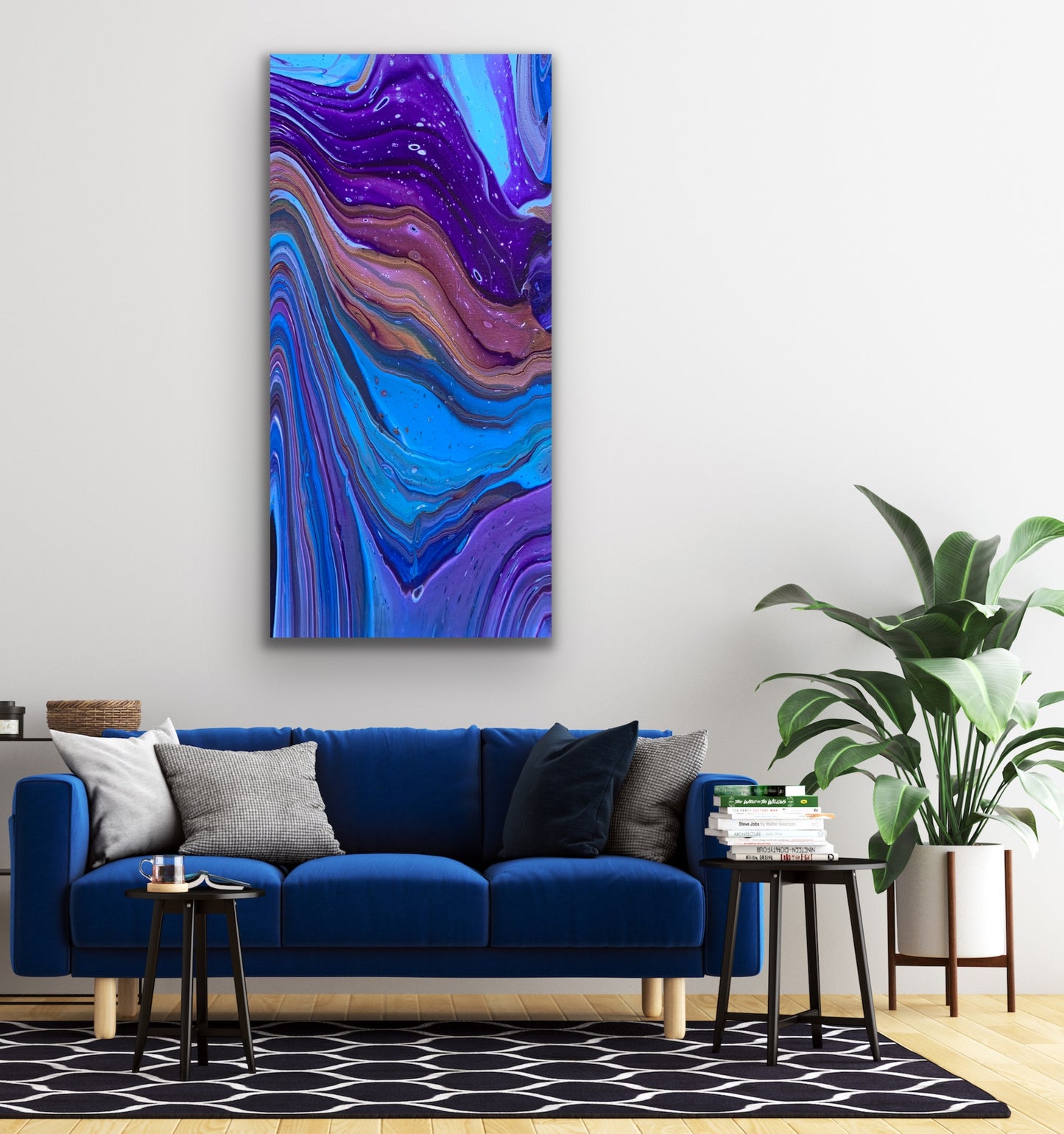 Radiant Waves - 10" x 20" Gallery Wrapped Canvas